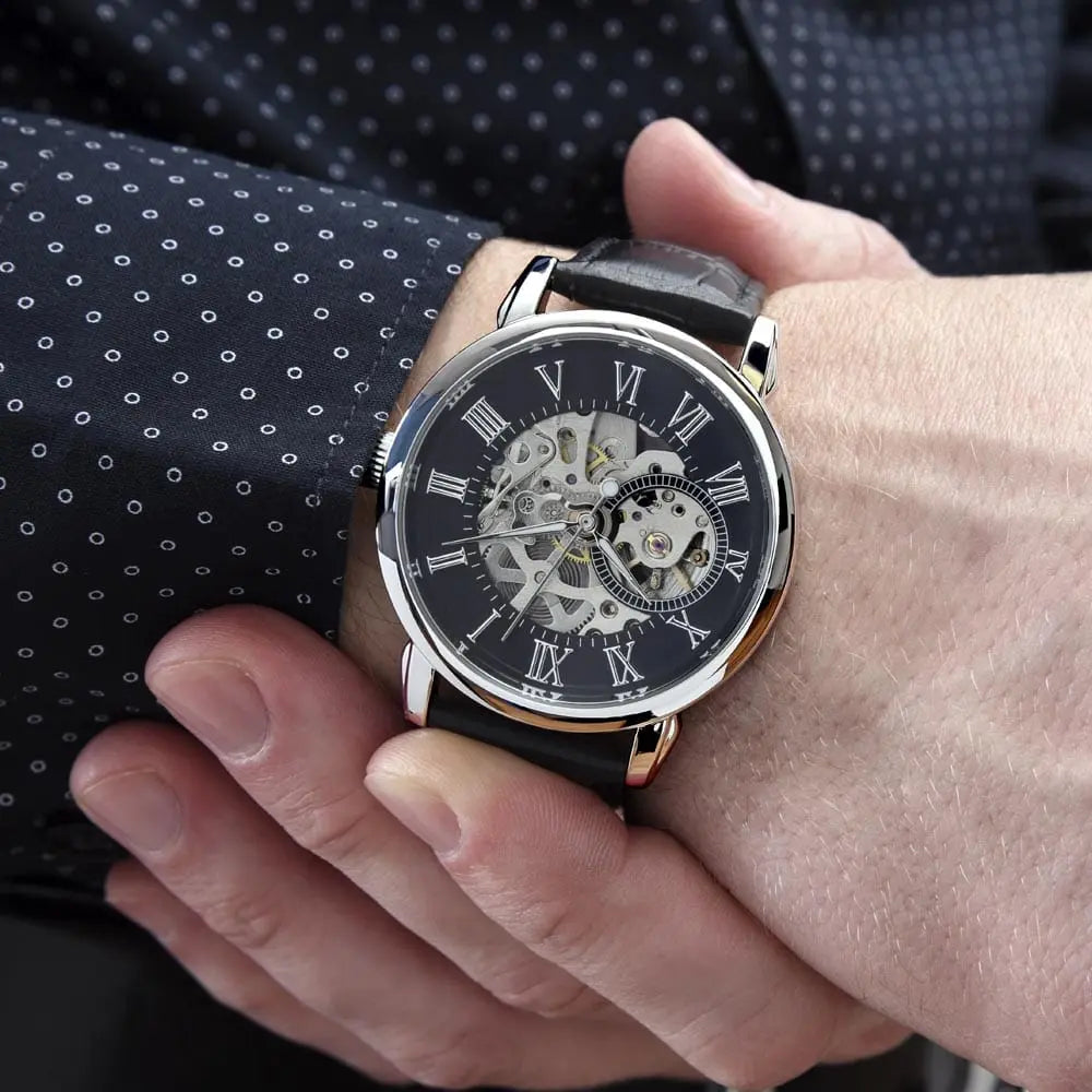 Be My Valentine Men's Openwork Watch