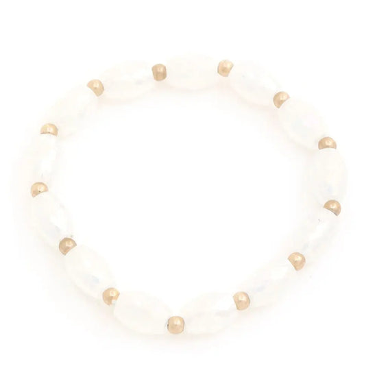 Ivory Beaded Bracelet in Multi, Jet, Ivory, or Taupe – Elevate Your Style