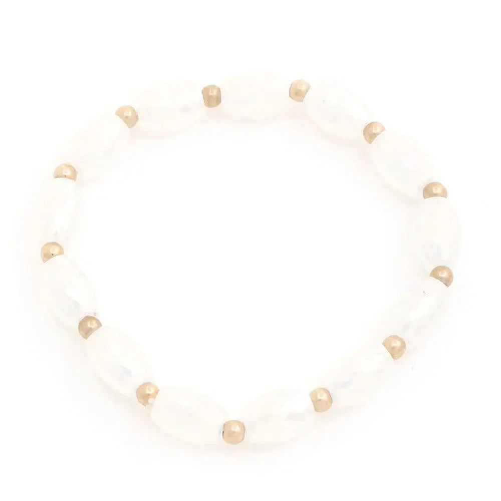 Ivory Beaded Bracelet in Multi, Jet, Ivory, or Taupe – Elevate Your Style