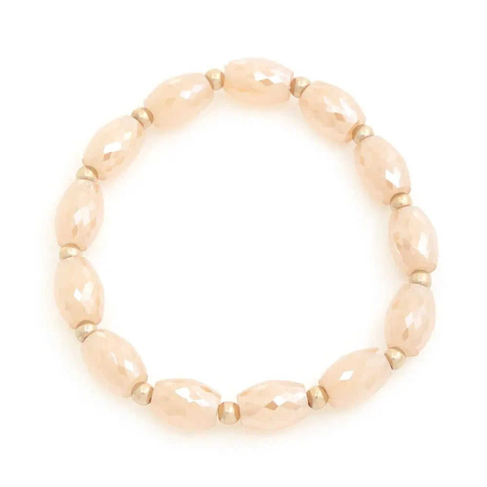 Taupe Beaded Bracelet in Multi, Jet, Ivory, or Taupe – Elevate Your Style