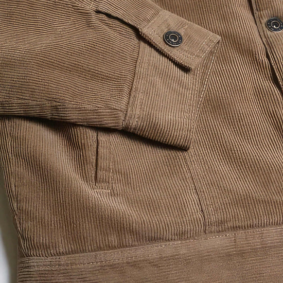 Casual Corduroy Lined Trucker Jacket