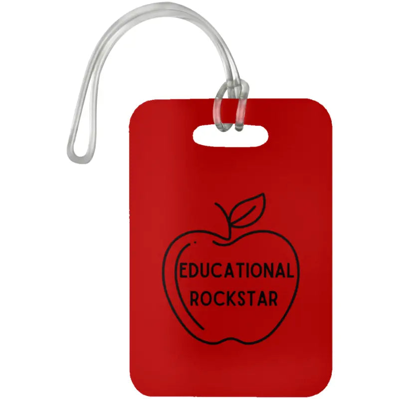 Educational Rockstar / Red Educational Rockstar Luggage Bag Tags