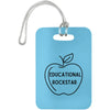Educational Rockstar / Columbia Blue Educational Rockstar Luggage Bag Tags