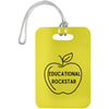 Educational Rockstar / Yellow Educational Rockstar Luggage Bag Tags