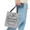 Educational Rockstar Tote Bag - Perfect for Teachers and Students