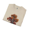 Sand / S Fall Floral Unisex Softstyle T-Shirt: Ultimate Comfort and Style