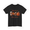 Falling Leaves Rising Spirits Unisex Heavy Cotton Tee: Classic Comfort and Style