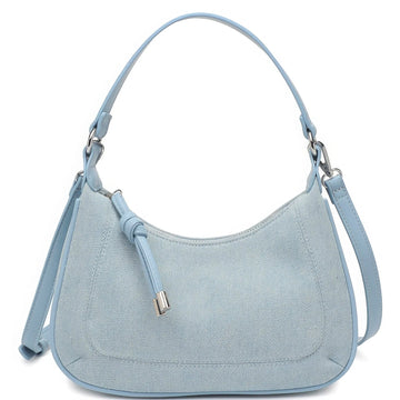 Light Denim Fashion Denim Texture Shoulder Crossbody Bag