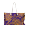 Purple Flower Weekender Bag