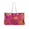 Pink Flower Weekender Bag