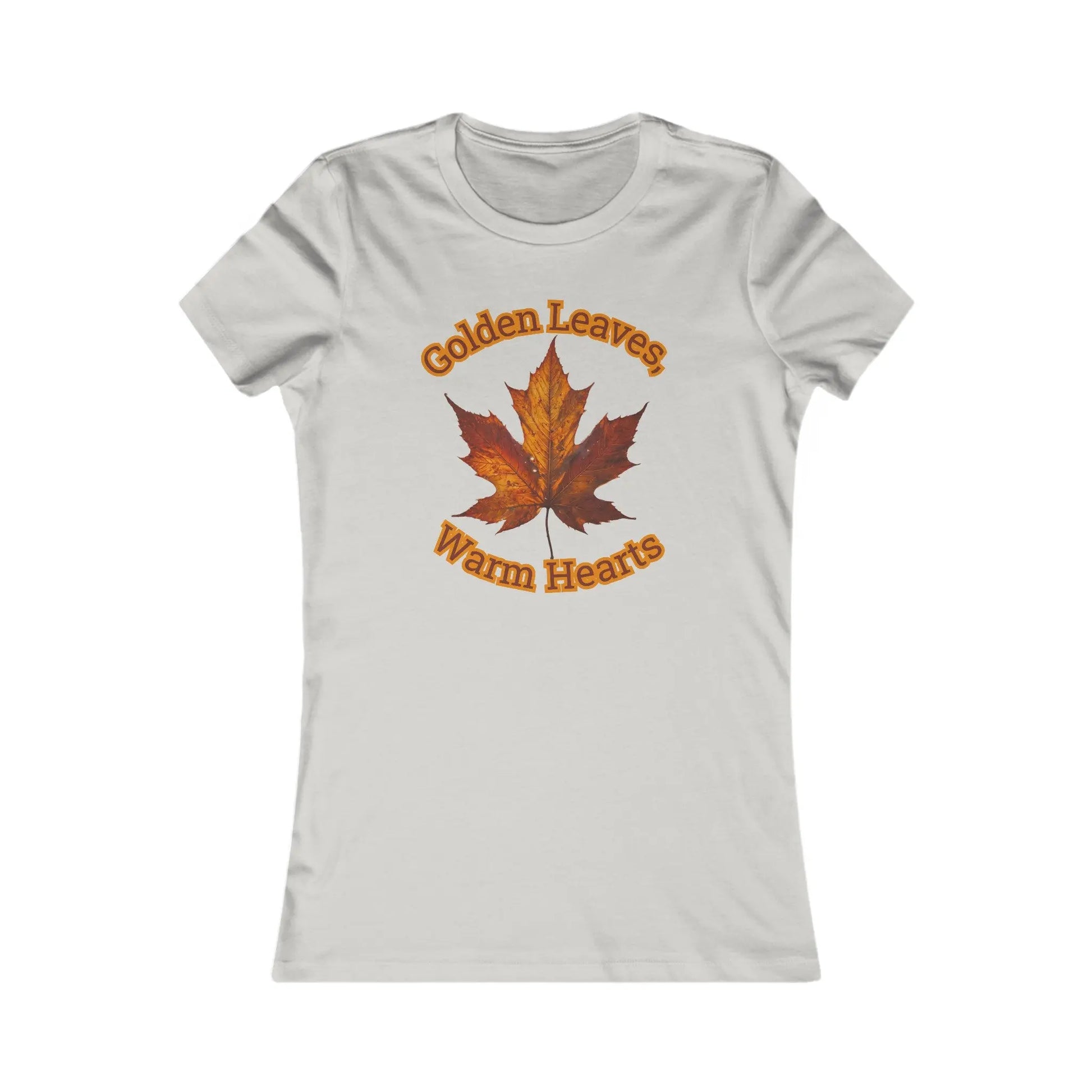 Silver / S Golden Leaves, Warm Hearts Women's Favorite Tee