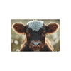 Highland Calf on Metal Art Sign Printify
