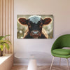 Highland Calf on Metal Art Sign Printify