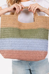 Multi Color Stripe Tote Bag