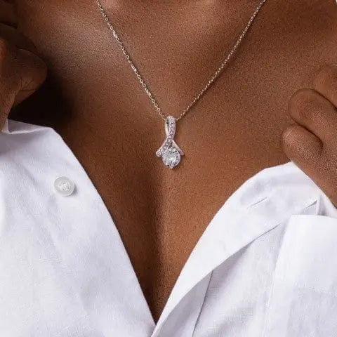My Beloved Ribbon Pendant Necklace: A Gift of Timeless Elegance