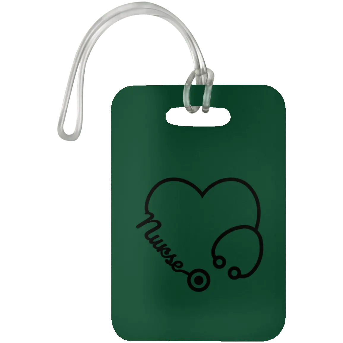 Forest Nurse Heart Luggage Bag Tag