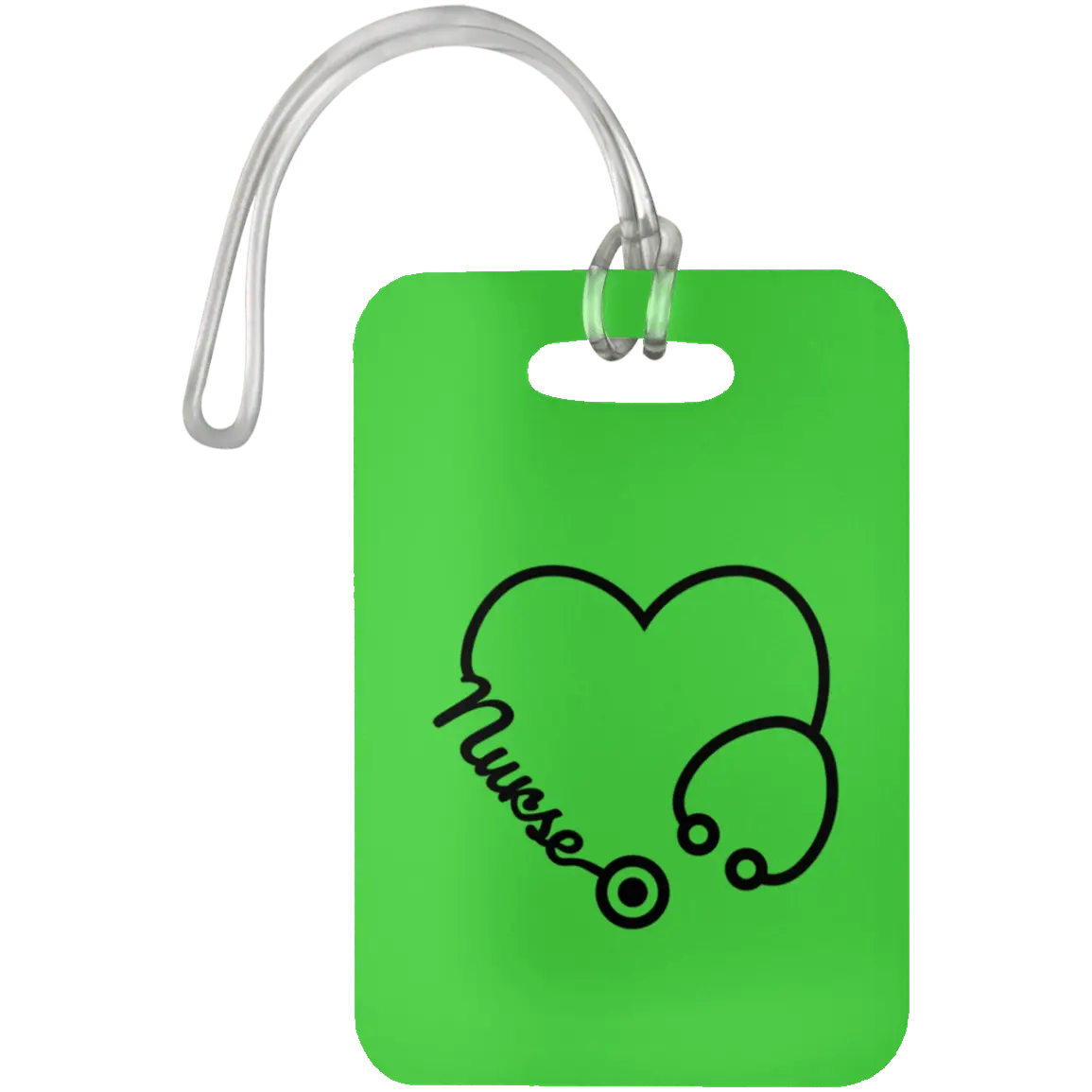 Kelly Nurse Heart Luggage Bag Tag