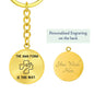 Gold / Yes Nurse Humor- The AMA form is this way Keychain