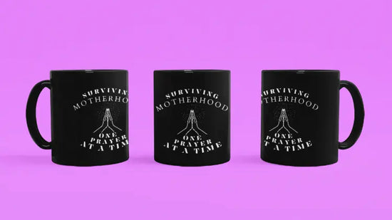 One Prayer at a Time 15oz Black Mug