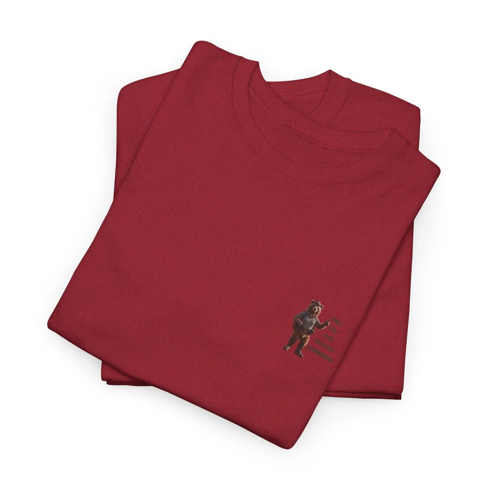 Antique Cherry Red / S Only You Can Prevent Communism Unisex Heavy Cotton Tee: Classic Comfort with a Message