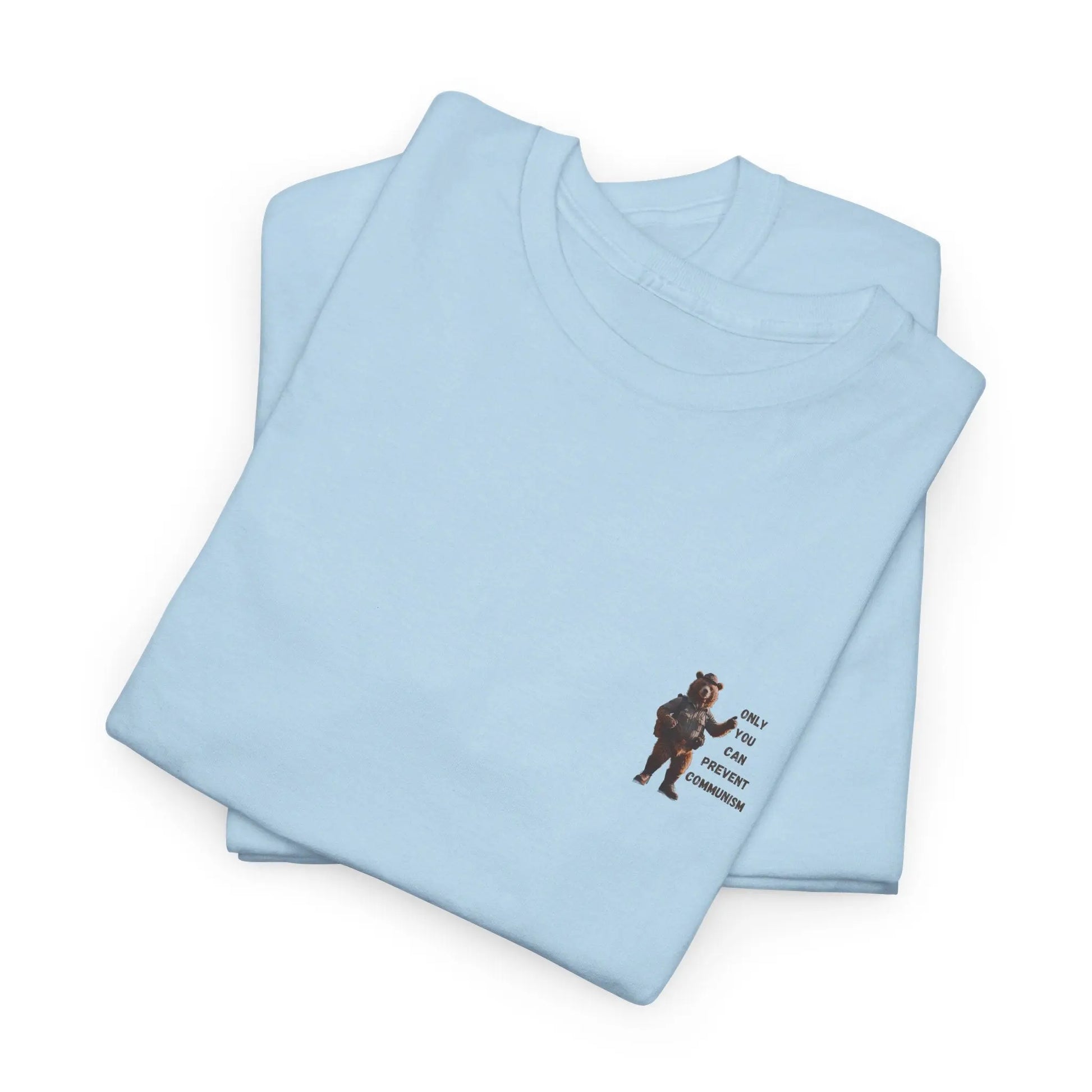 Light Blue / S Only You Can Prevent Communism Unisex Heavy Cotton Tee: Classic Comfort with a Message