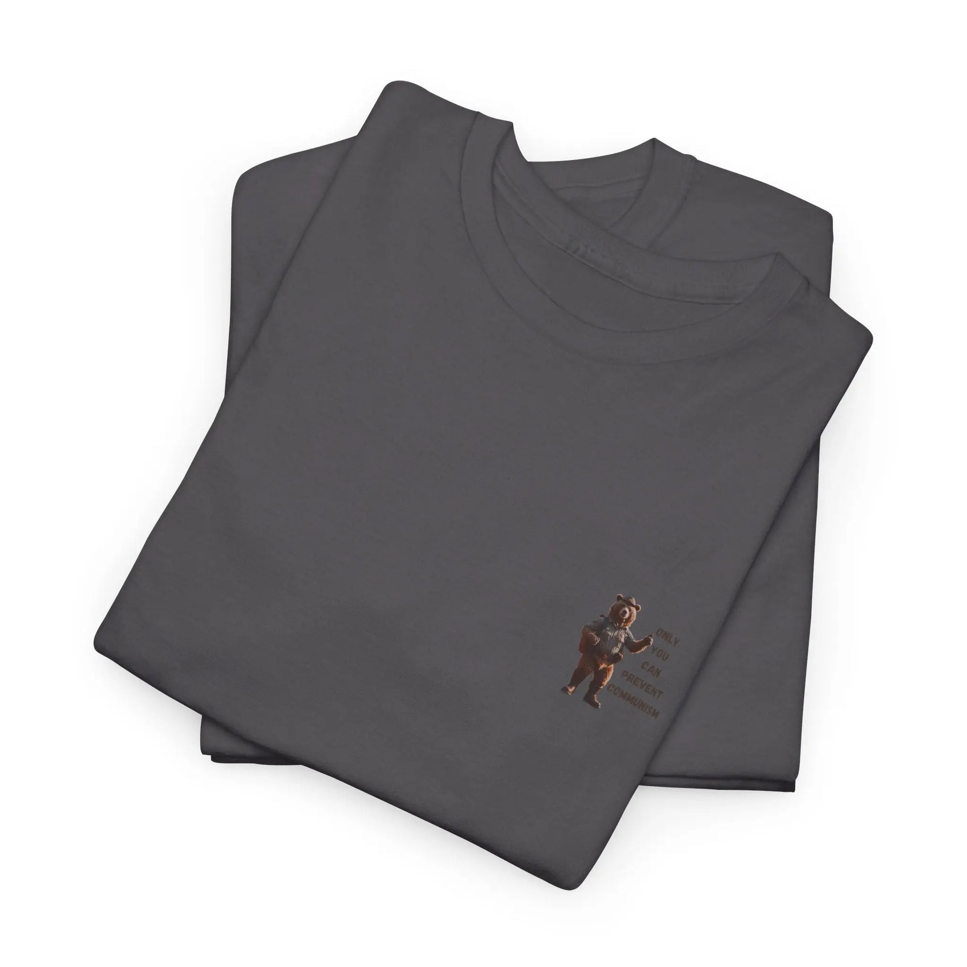 Charcoal / S Only You Can Prevent Communism Unisex Heavy Cotton Tee: Classic Comfort with a Message