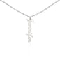 Polished Stainless Steel / Standard Box Personalized Vertical Name Necklace