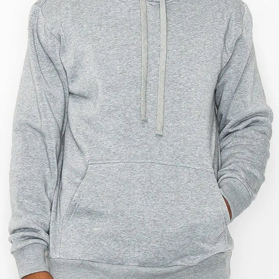 M Fleece Pullover- Heather Gray