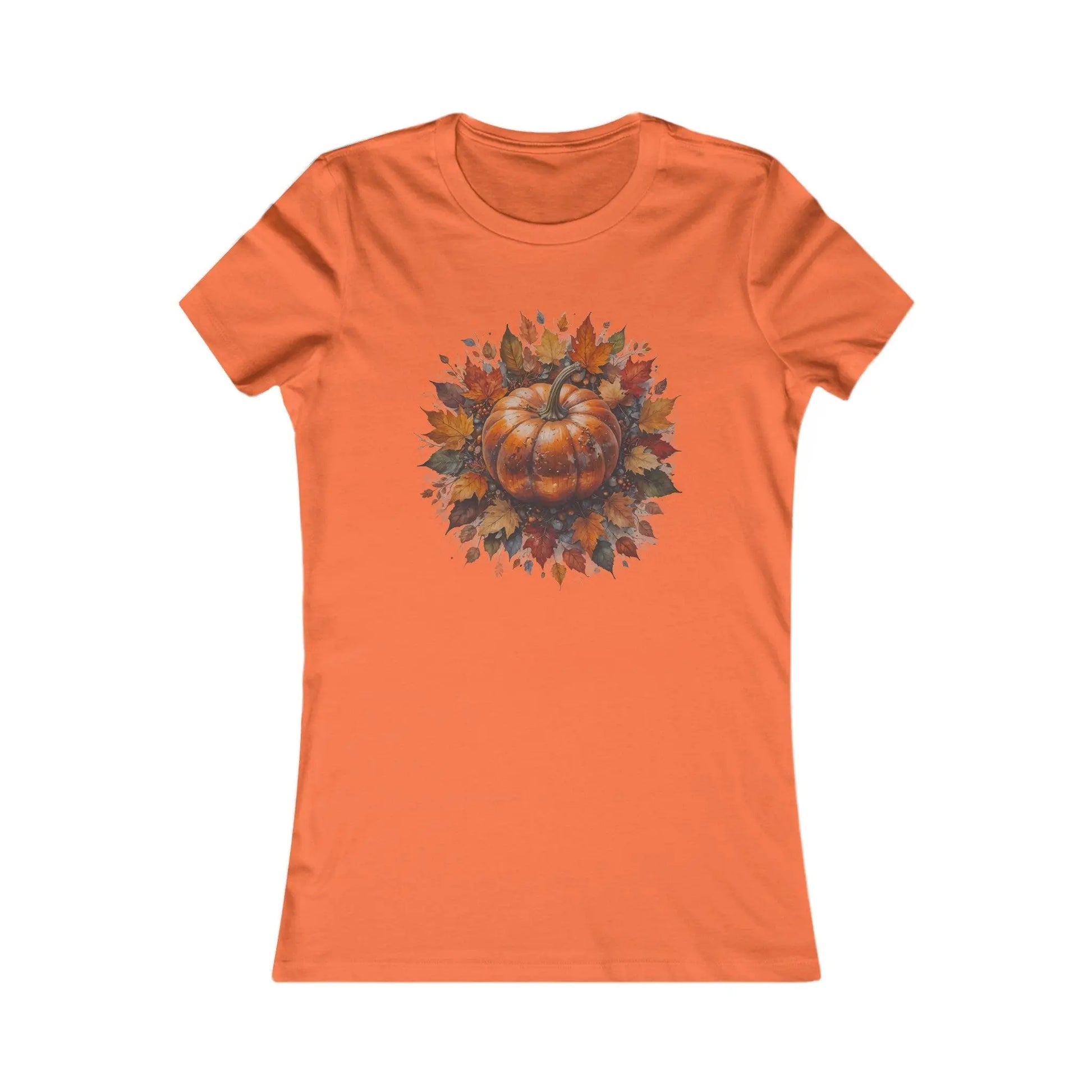 Orange / S Pumpkin Foliage Women's Favorite Tee