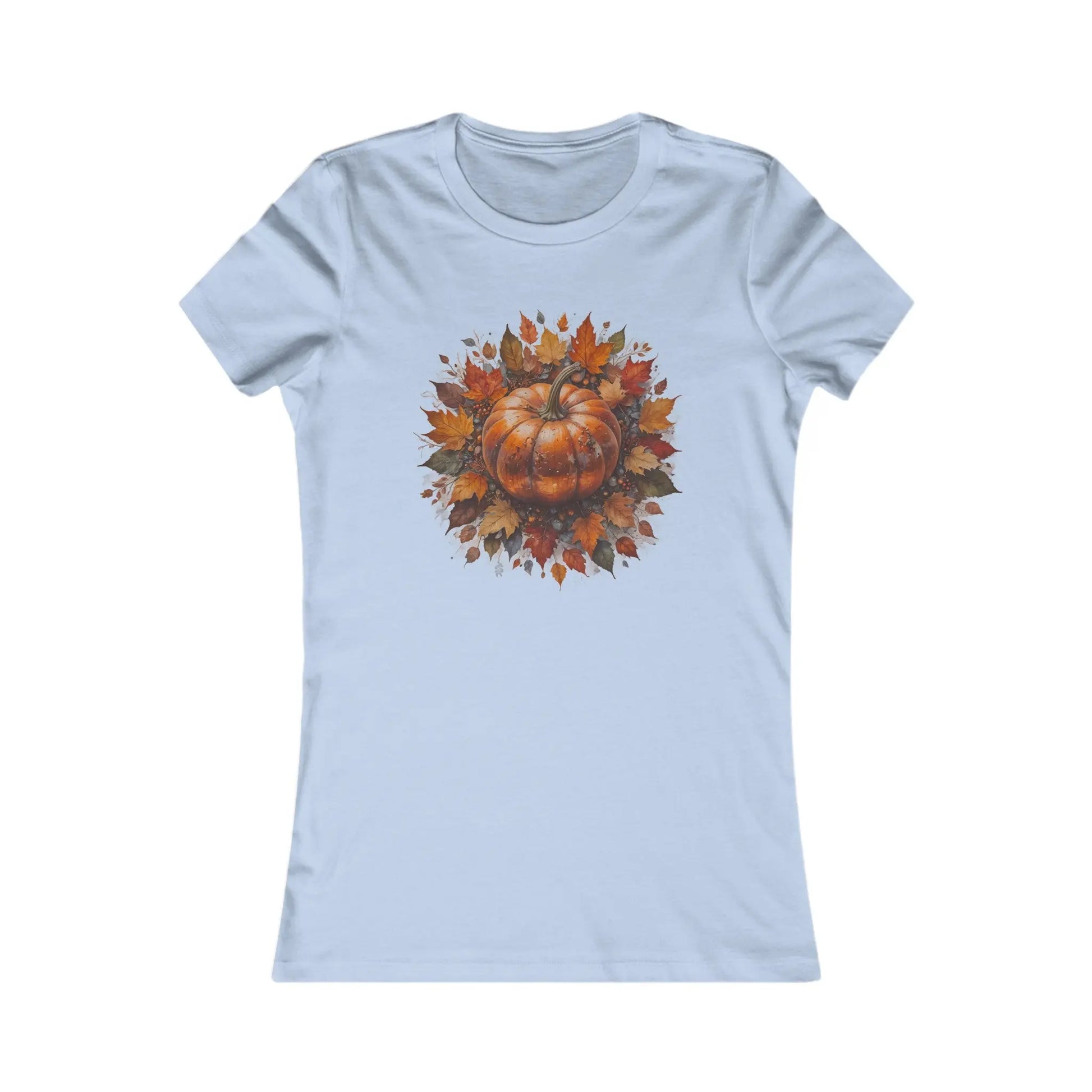 Baby Blue / S Pumpkin Foliage Women's Favorite Tee