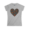 Sport Grey / S Pumpkin Heart Women's Softstyle Tee