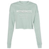 Dusty Blue / S SURVIVING MOTHERHOOD ONE MELTDOWN AT A TIME -Cropped Fleece Crew