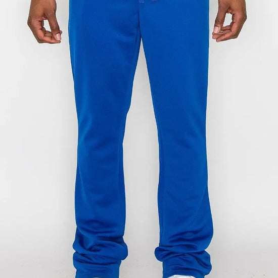 S Solid Flare Stacked Track Pants