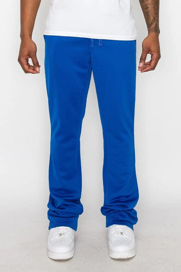 S Solid Flare Stacked Track Pants