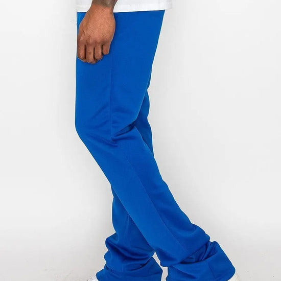 M Solid Flare Stacked Track Pants
