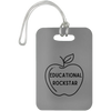 Educational Rockstar / Gray #1 Teacher Luggage Bag Tags