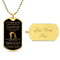 Gold / Yes To My Son Dog Tags