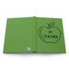 Green #1 Teacher Hardcover Journal Matte