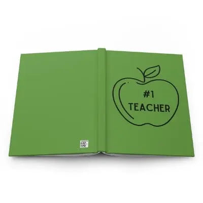 Green #1 Teacher Hardcover Journal Matte