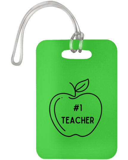 #1 Teacher / Kelly #1 Teacher Luggage Bag Tags