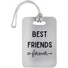 White Best Friends Forever Luggage Bag Tag