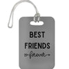 Gray Best Friends Forever Luggage Bag Tag