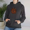 Dark Heather / S Dog Paw Pumpkin Unisex Heavy Blend™ Hooded Sweatshirt