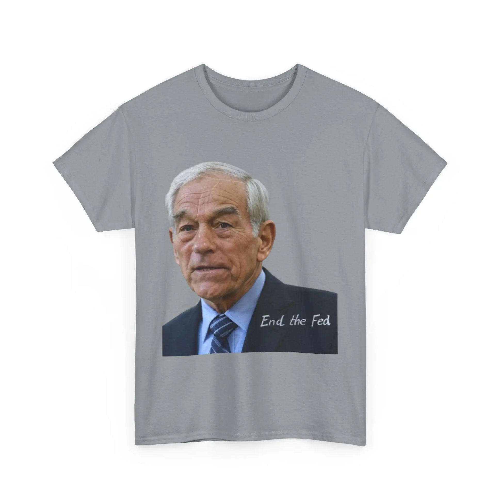 End the Fed Ron Paul Unisex Heavy Cotton Tee AnchorFinds.com