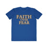 Royal Blue / S Faith Over Fear Men's Lightweight Fashion Tee