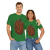 Turf Green / S Fall Pumpkin Unisex Heavy Cotton Tee
