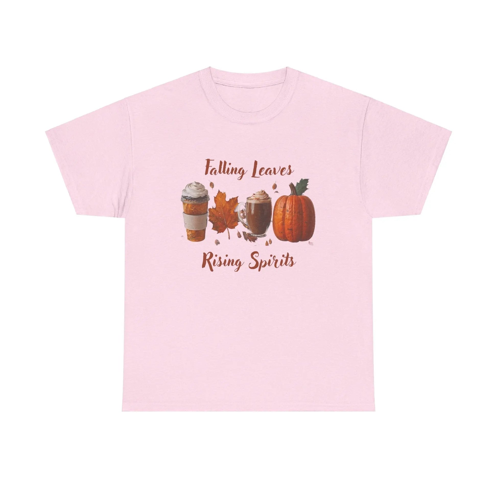 Falling Leaves Rising Spirits Unisex Heavy Cotton Tee: Classic Comfort and Style