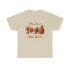 Falling Leaves Rising Spirits Unisex Heavy Cotton Tee: Classic Comfort and Style