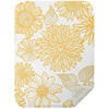 White / Small 30X40 Flower Mink Sherpa Blanket