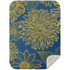 Royal / Small 30X40 Flower Mink Sherpa Blanket